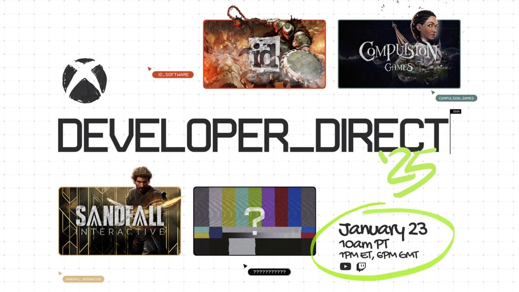 xbox developer direct 2025, Xbox Developer Direct 2025, DOOM Dark Ages, South of Midnight, Clair Obscur Expedition 33, Xbox Game Pass 2025, Xbox Developer Direct 2025 showcase for January 23rd announced, featuring DOOM: The Dark Ages, South of Midnight, and more upcoming games for Xbox Series X|S and PC