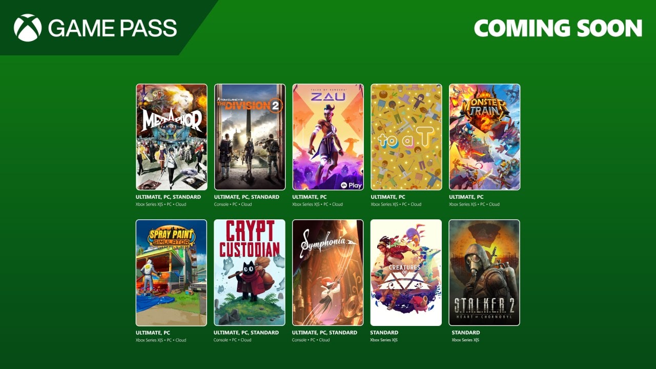 Xbox Game Pass May 2025 Wave 2: Metaphor ReFantazio, The Division 2, Tales of Kenzera: Zau, and More Arrive This Month