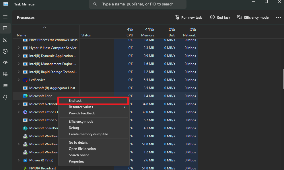 stop microsoft edge