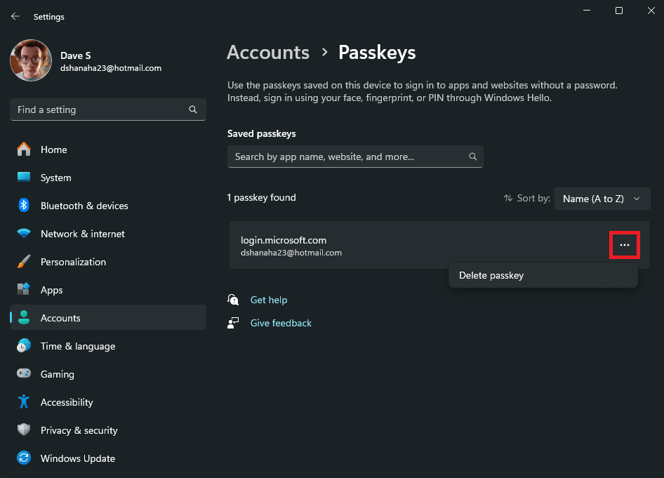 passkeys in windows 11